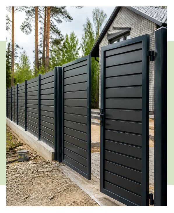 Установка забора с воротами в Пятигорске по цене от 35956 р. | ЗаборЭксеперт-Птг